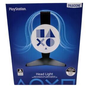 Sony PlayStation Head Light Headphone Stand w/ 2 Light Modes USB Powered NEW